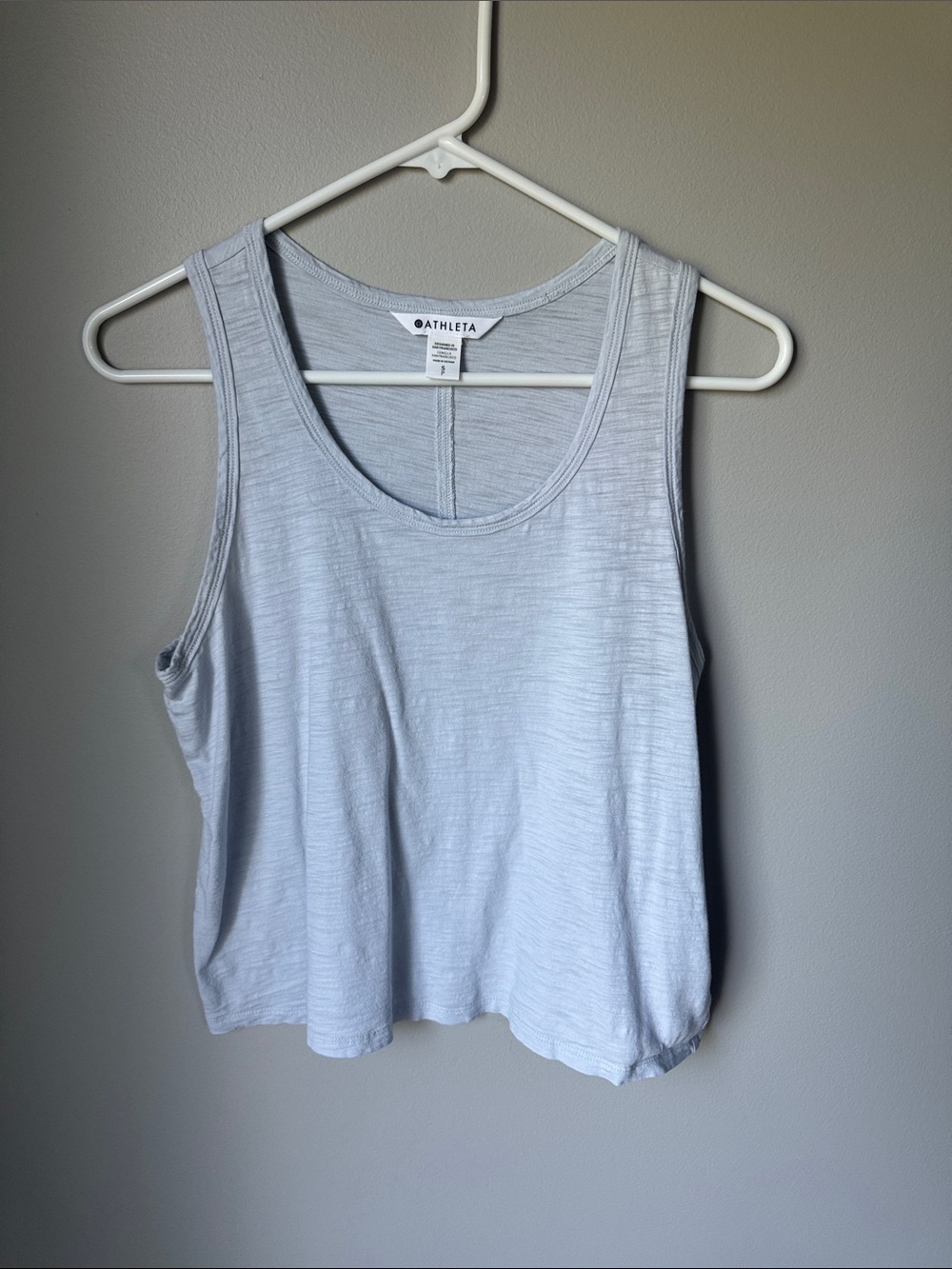 Athleta light blue tank size Small